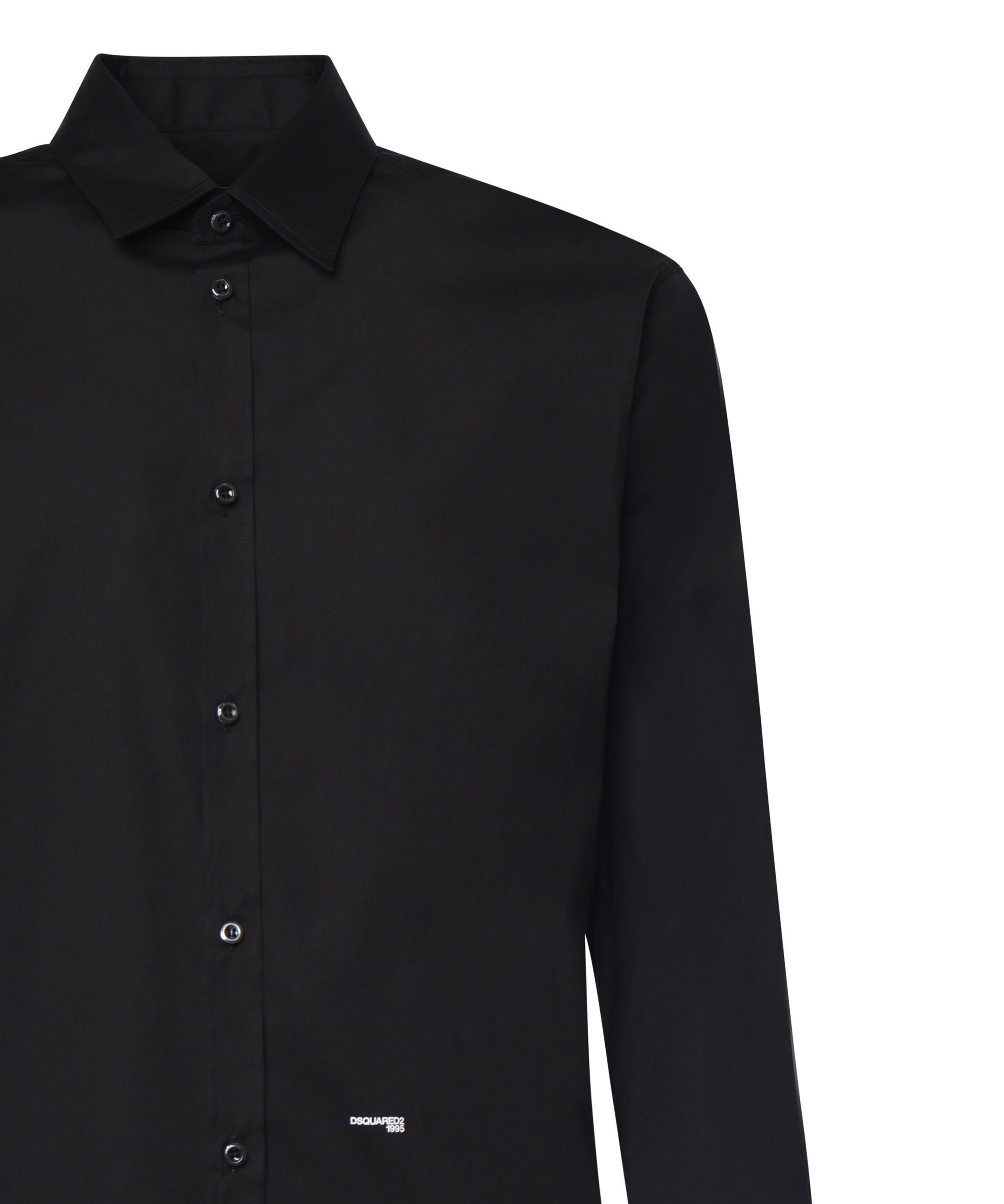 Camicia in cotone con logo S74DM0659 S44131900 DSQUARED2 