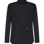 Camicia in cotone con logo S74DM0659 S44131900 DSQUARED2 