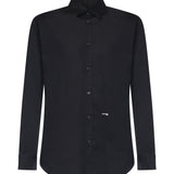 Camicia in cotone con logo S74DM0659 S44131900 DSQUARED2 