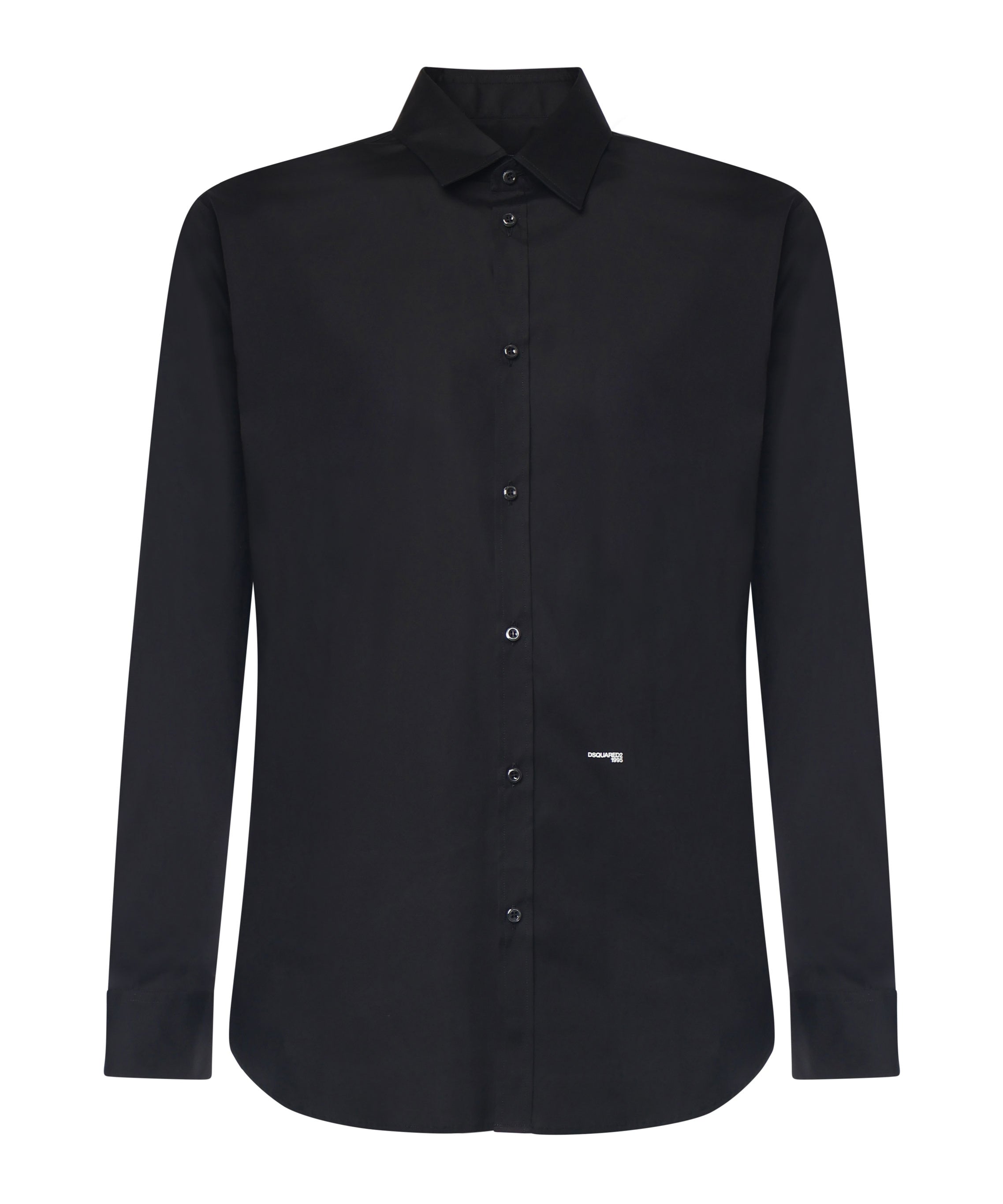 Camicia in cotone con logo S74DM0659 S44131900 DSQUARED2 