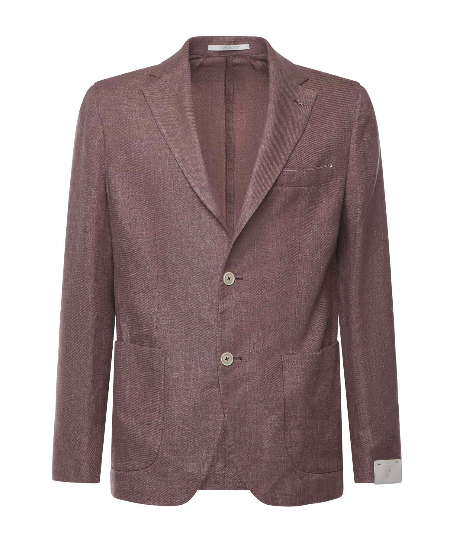Giacca monopetto con toppa e tasca K75GIAC12TES0K024 47 ELEVENTY 