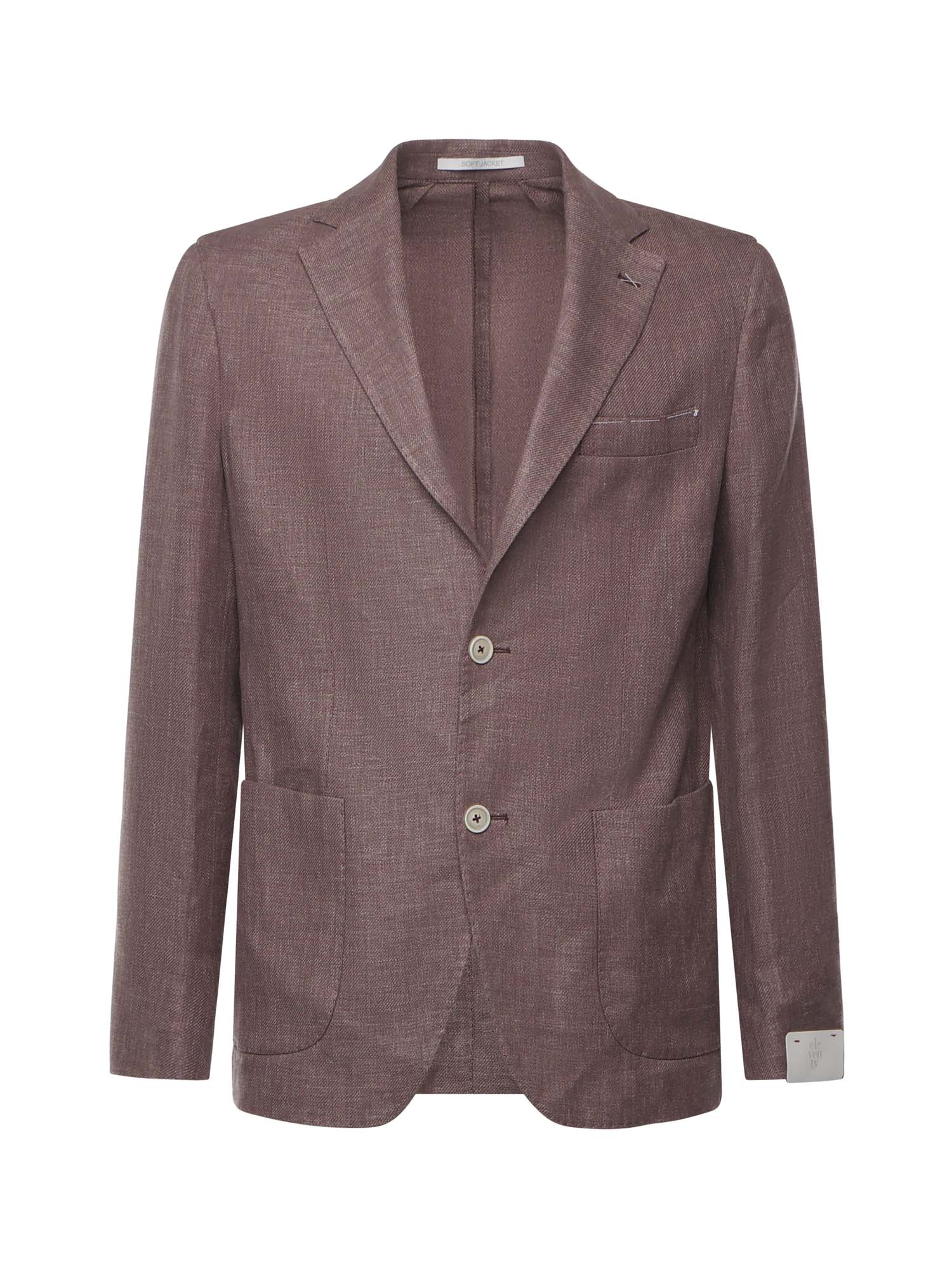 Giacca monopetto con toppa e tasca K75GIAC12TES0K024 47 ELEVENTY 