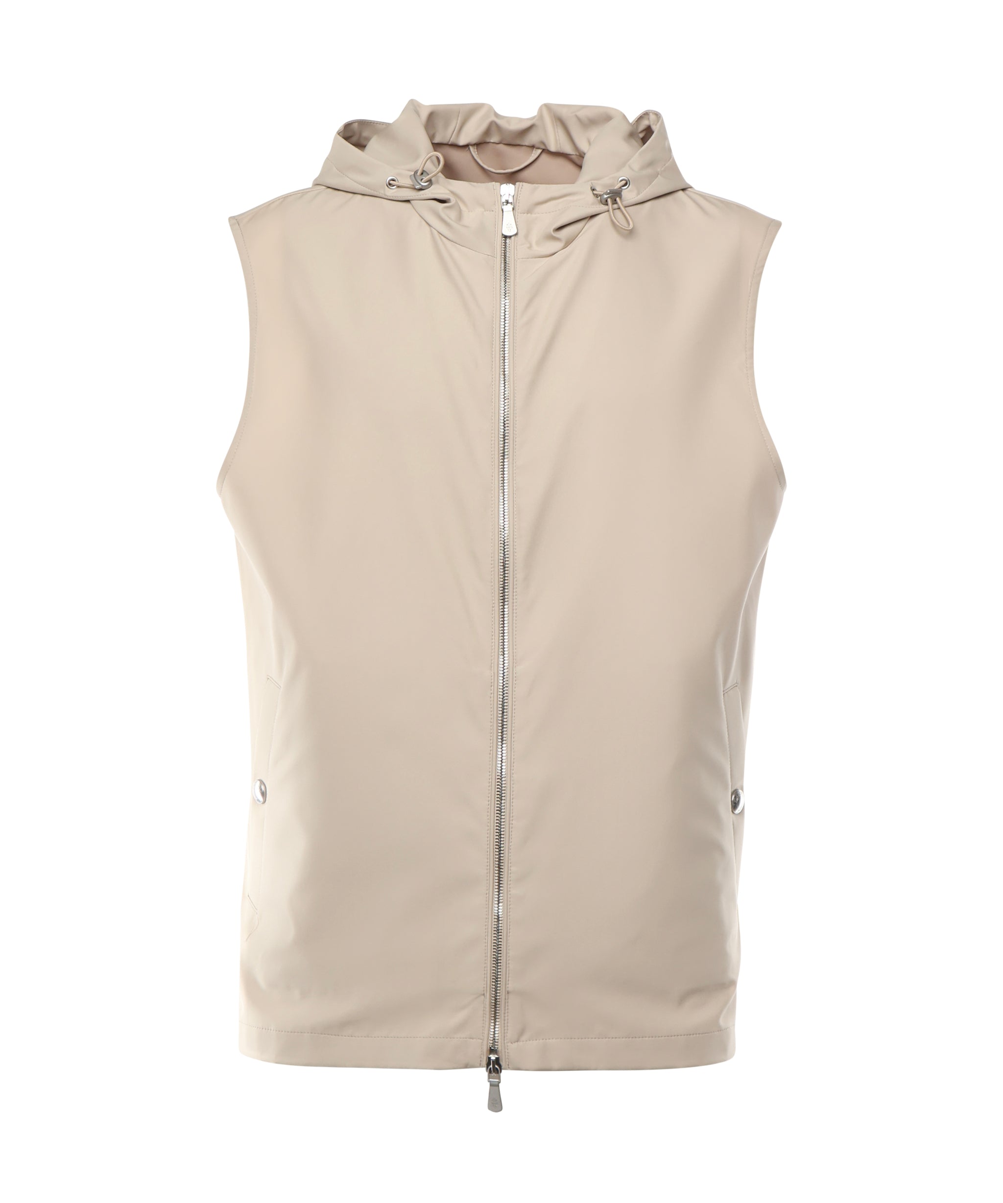 Gilet con cappuccio in seta K75GILK04TES0K085 02 ELEVENTY 