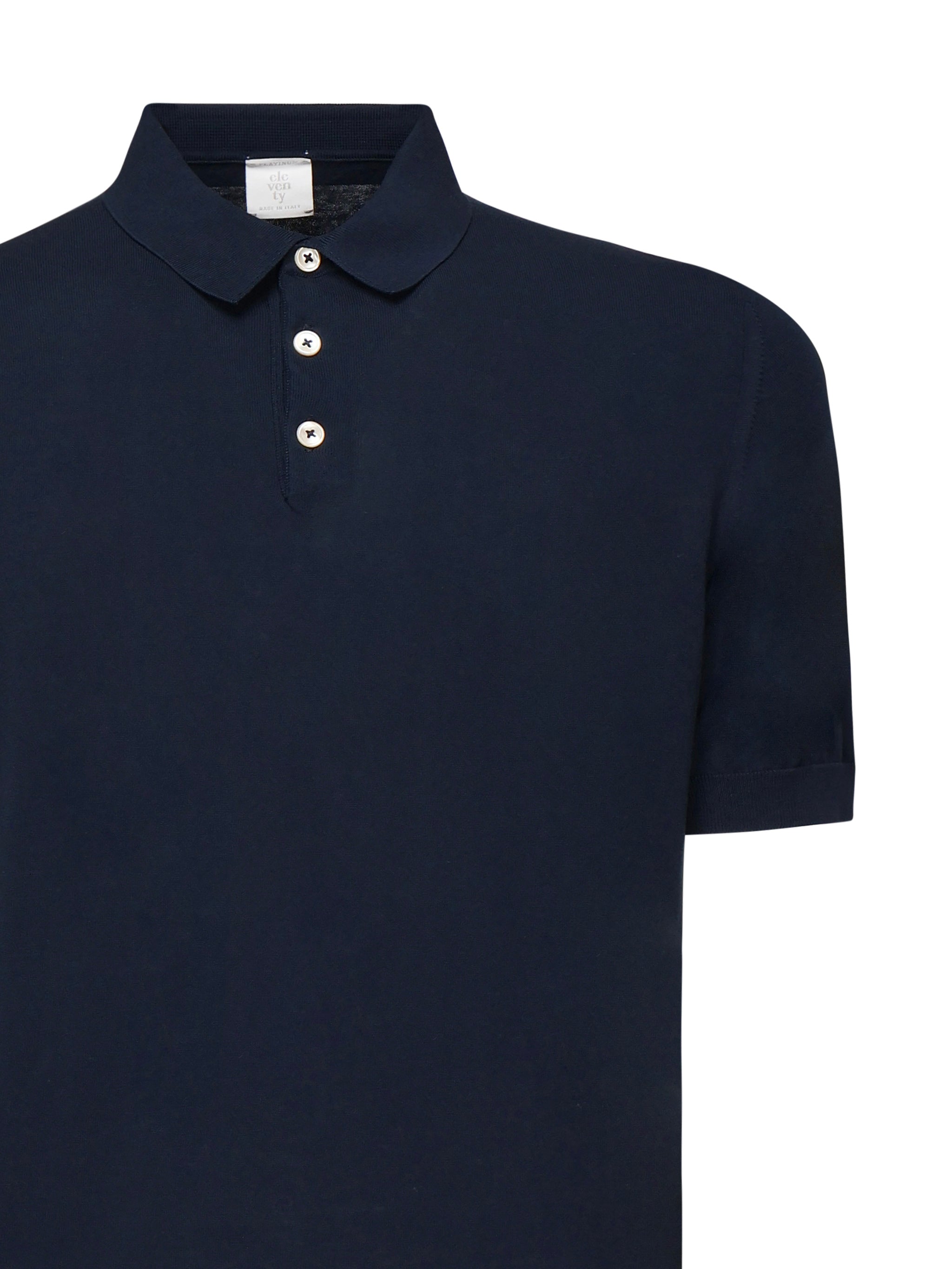 Polo con bottoni in cotone<BR/> X76MAGC14MAT0A001 11A ELEVENTY 