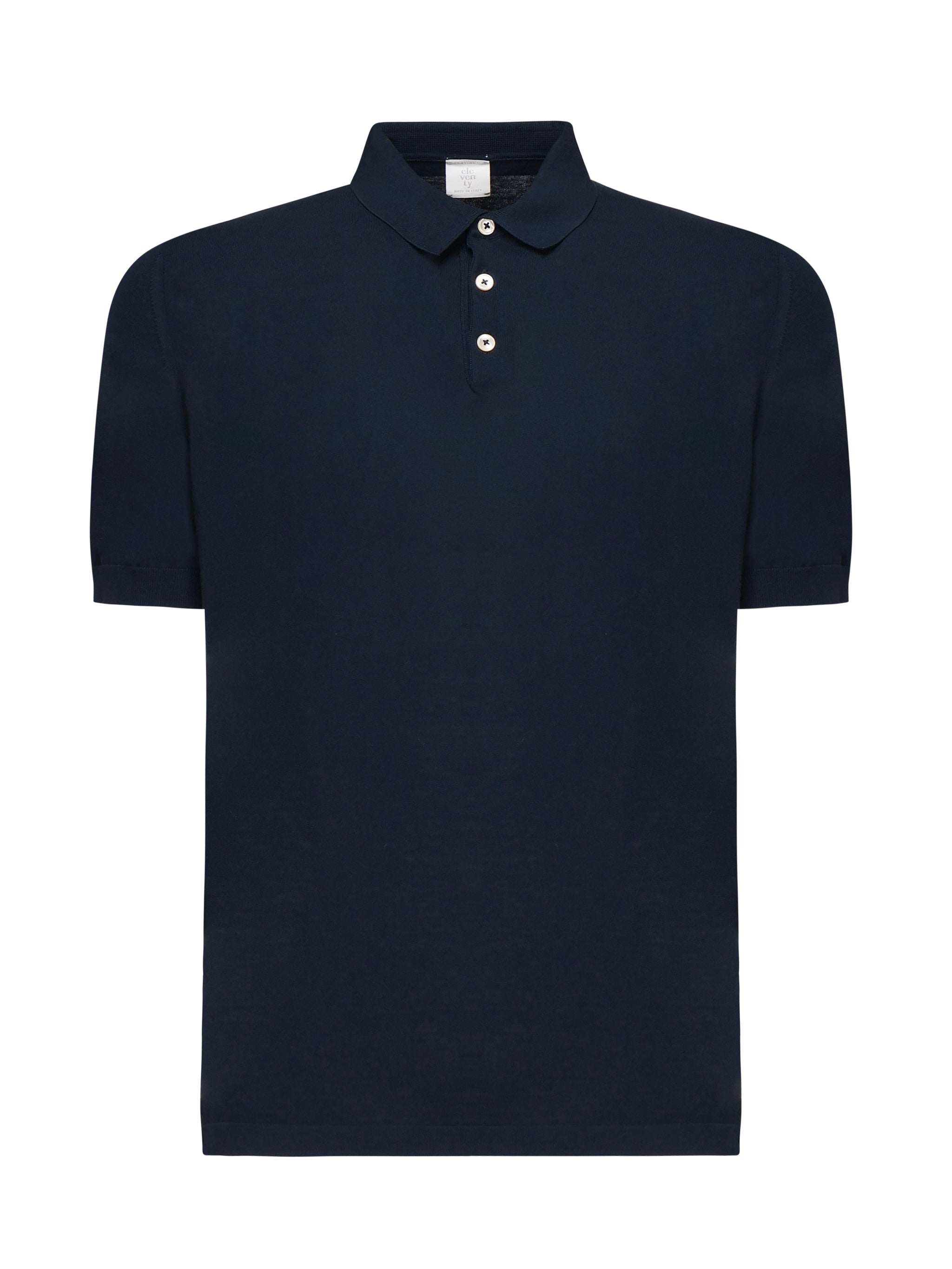 Polo con bottoni in cotone<BR/> X76MAGC14MAT0A001 11A ELEVENTY 