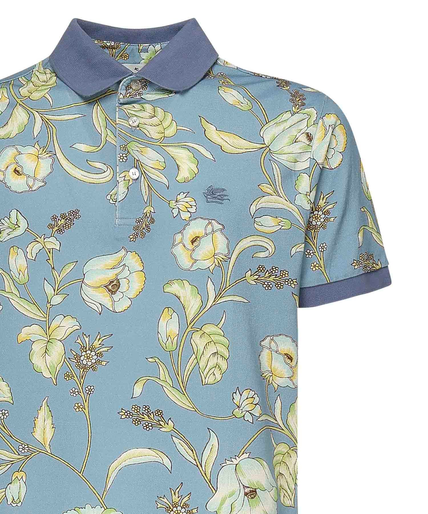 Polo con stampa floreale MRMD0004 AK571X0880 ETRO 