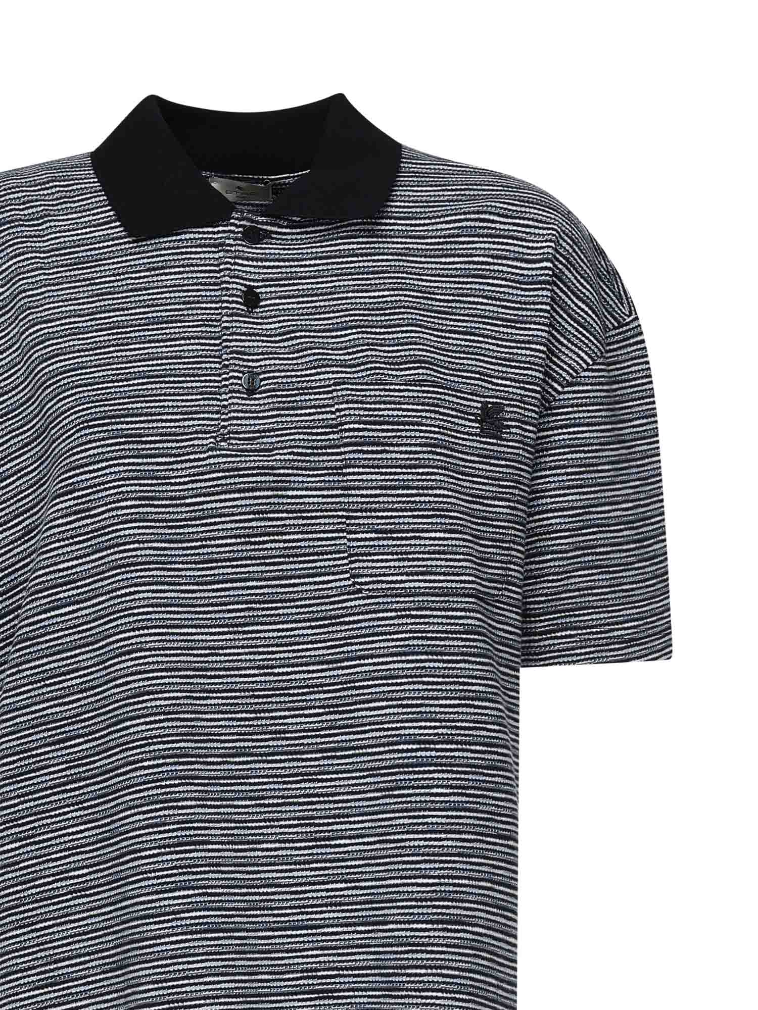 Polo a righe in cotone <BR/> MRMD0015 99JR503S9880 ETRO 
