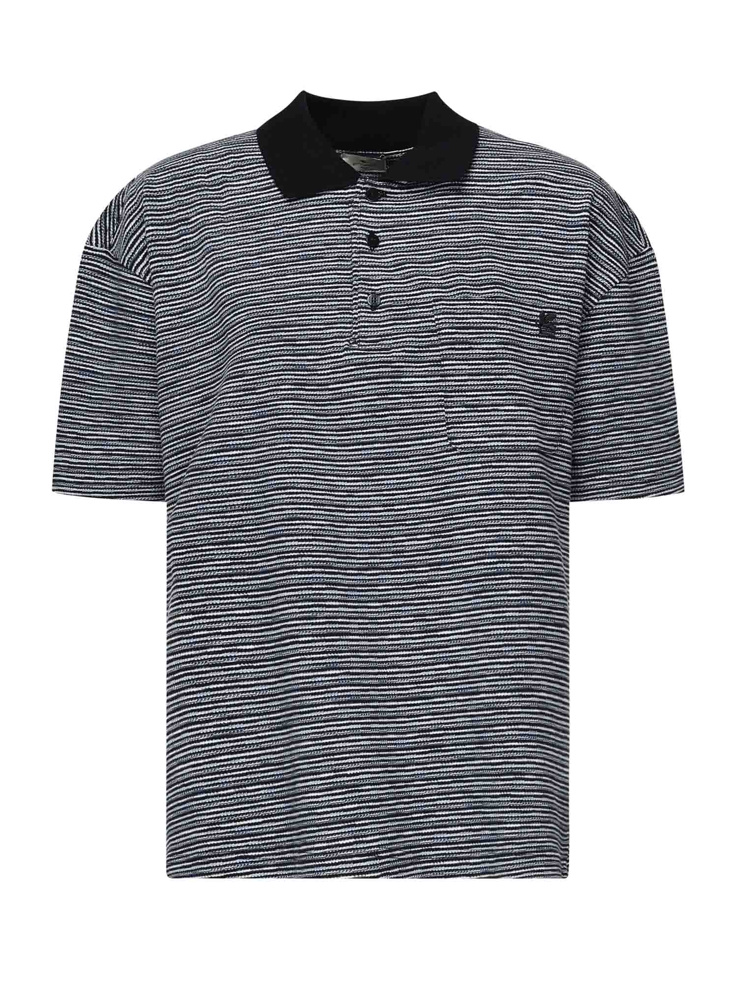 Polo a righe in cotone <BR/> MRMD0015 99JR503S9880 ETRO 