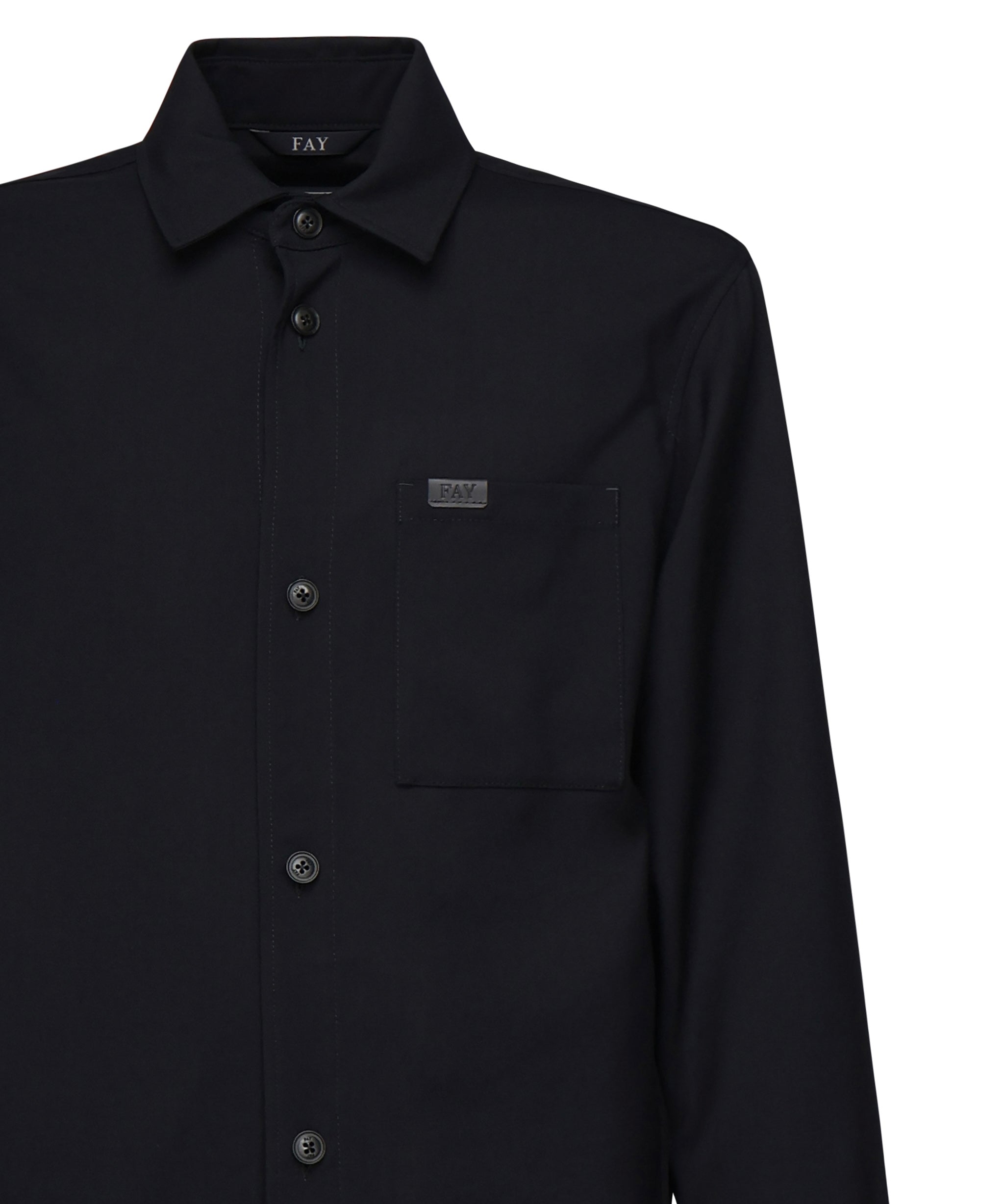 Giacca camicia in tela di lana NAM04500500UMA U808 FAY 