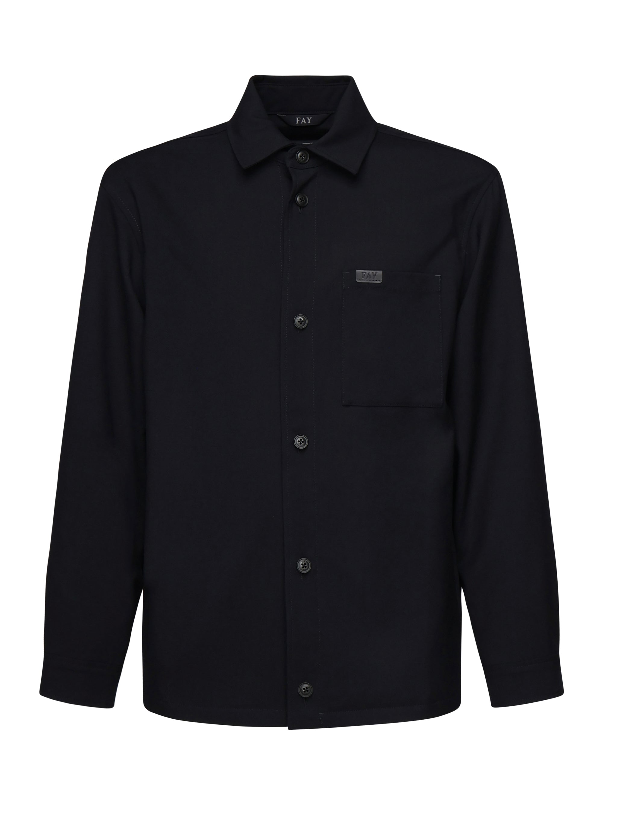 Giacca camicia in tela di lana NAM04500500UMA U808 FAY 
