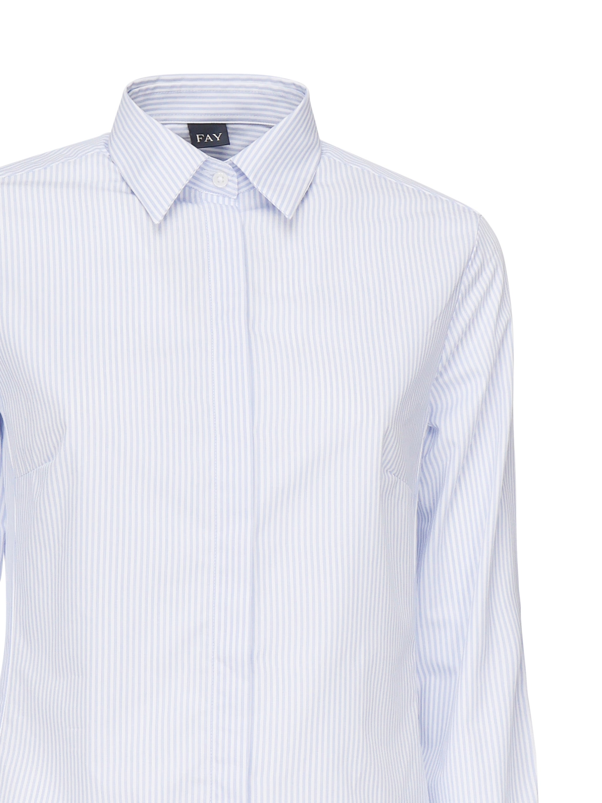 Camicia Slim a righe<BR/> NCWA1505650XAM U603 FAY 