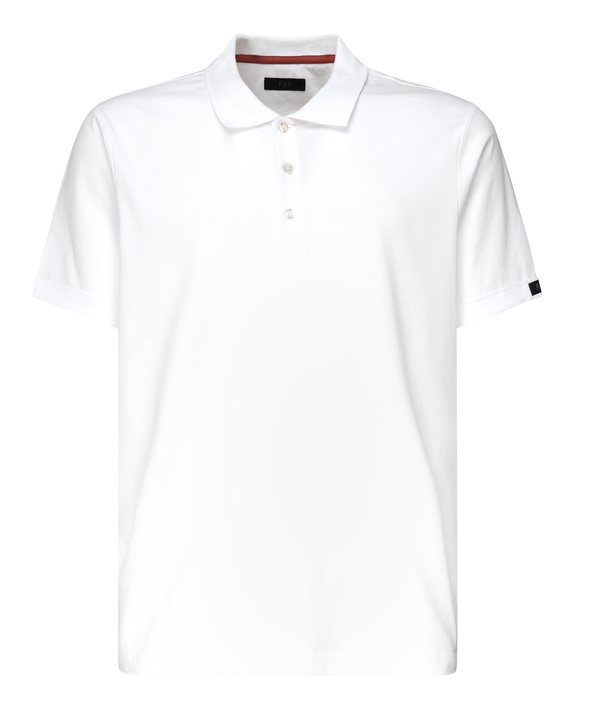 Polo in cotone con logo NPMB2501340UCX B001 FAY 
