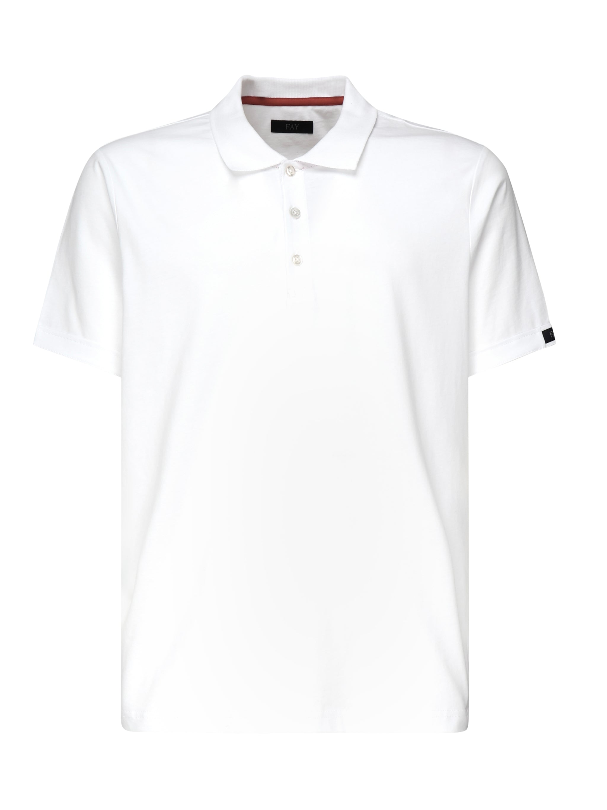 Polo in cotone con logo NPMB2501340UCX B001 FAY 