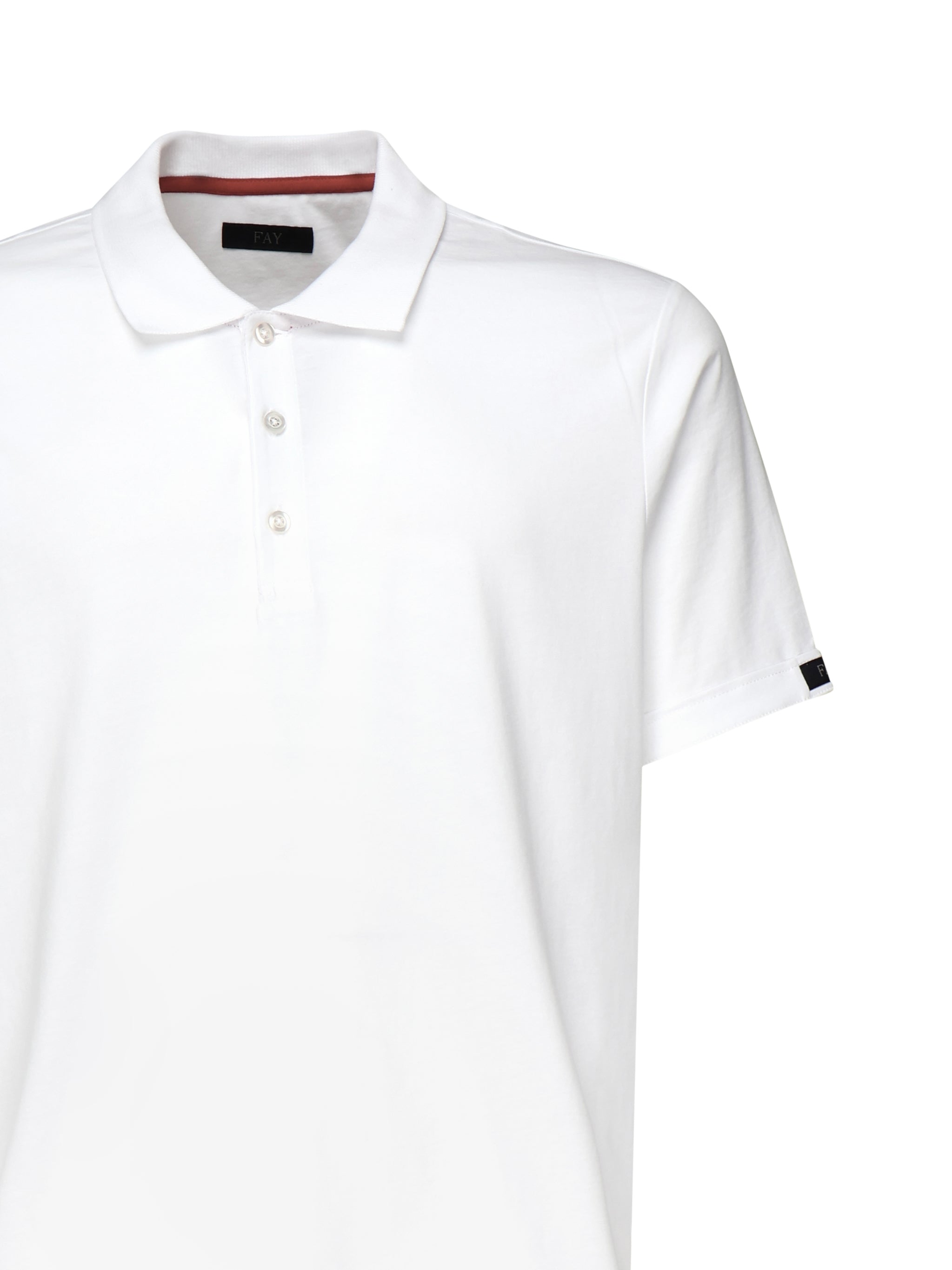 Polo in cotone con logo NPMB2501340UCX B001 FAY 