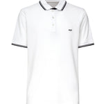 Polo in piqué con righe NPMB250140STDW B001 FAY 