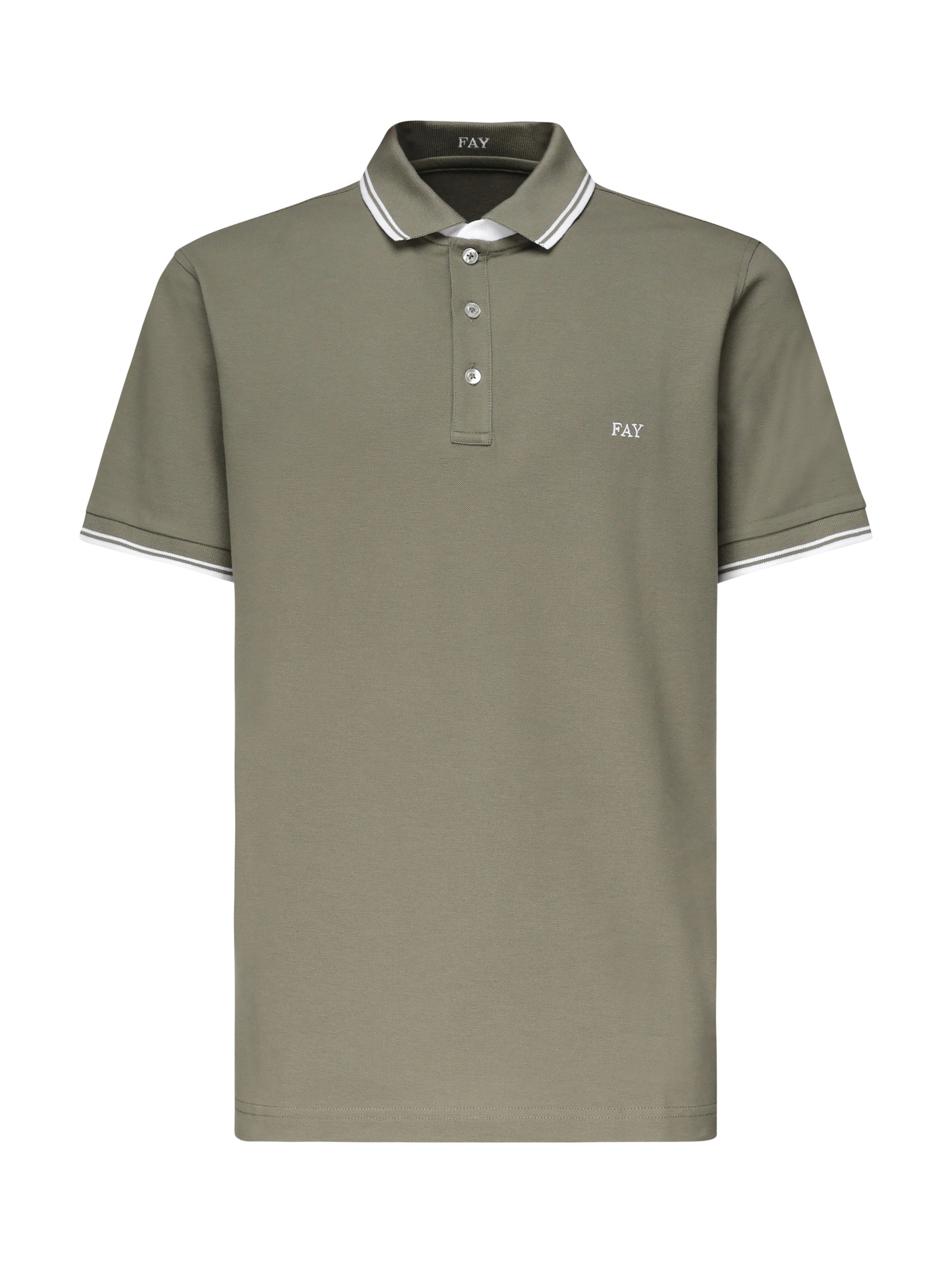 Polo con logo NPMB250140STDW V201 FAY 