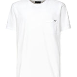 T-shirt con logo ricamato NPMB3501280UCX B001 FAY 