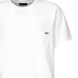 T-shirt con logo ricamato NPMB3501280UCX B001 FAY 