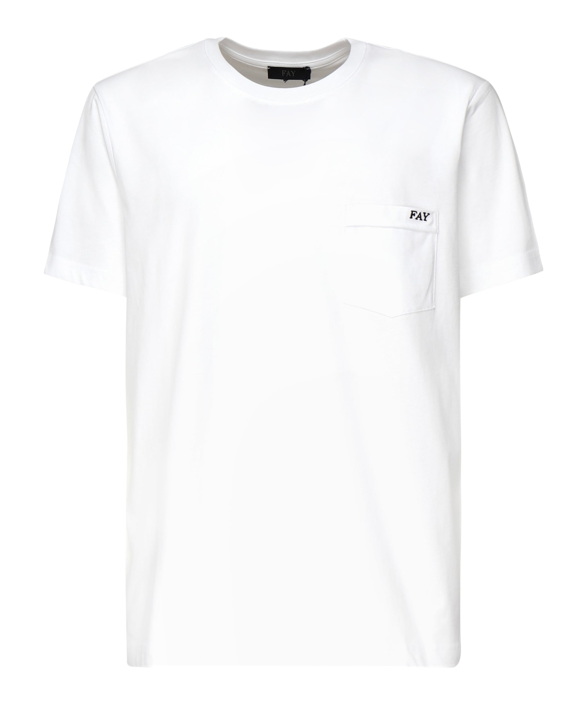 T-shirt con logo ricamato NPMB3501280UCX B001 FAY 