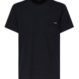 T-shirt con logo ricamato NPMB3501280UCX U806 FAY 