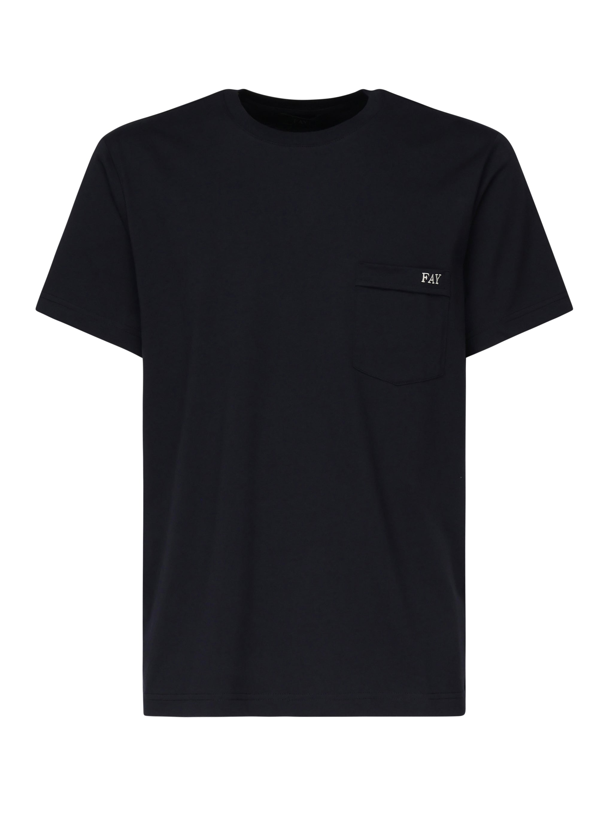 T-shirt con logo ricamato NPMB3501280UCX U806 FAY 