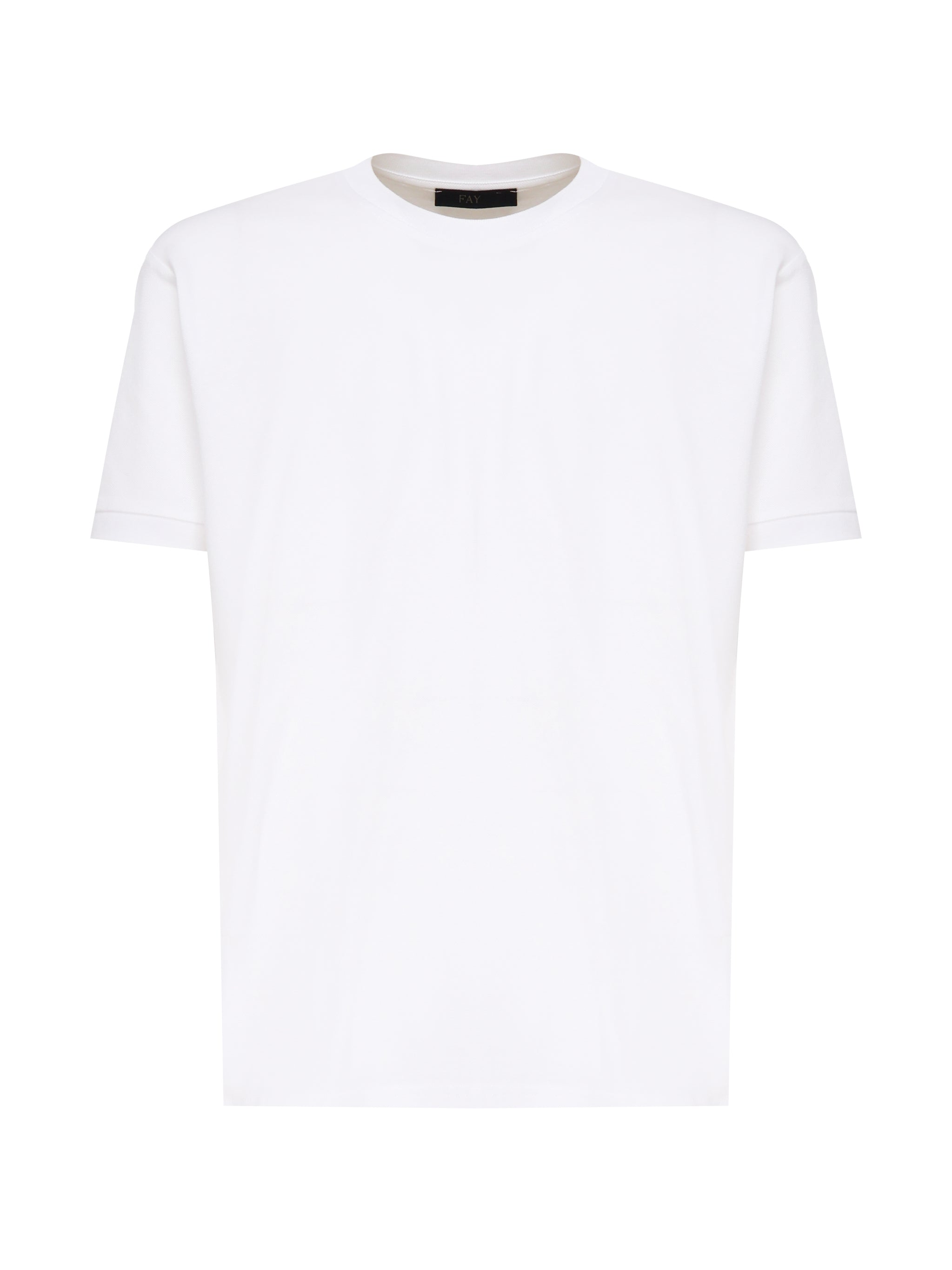 T-shirt in piqué NPMB350136STDW B001 FAY 