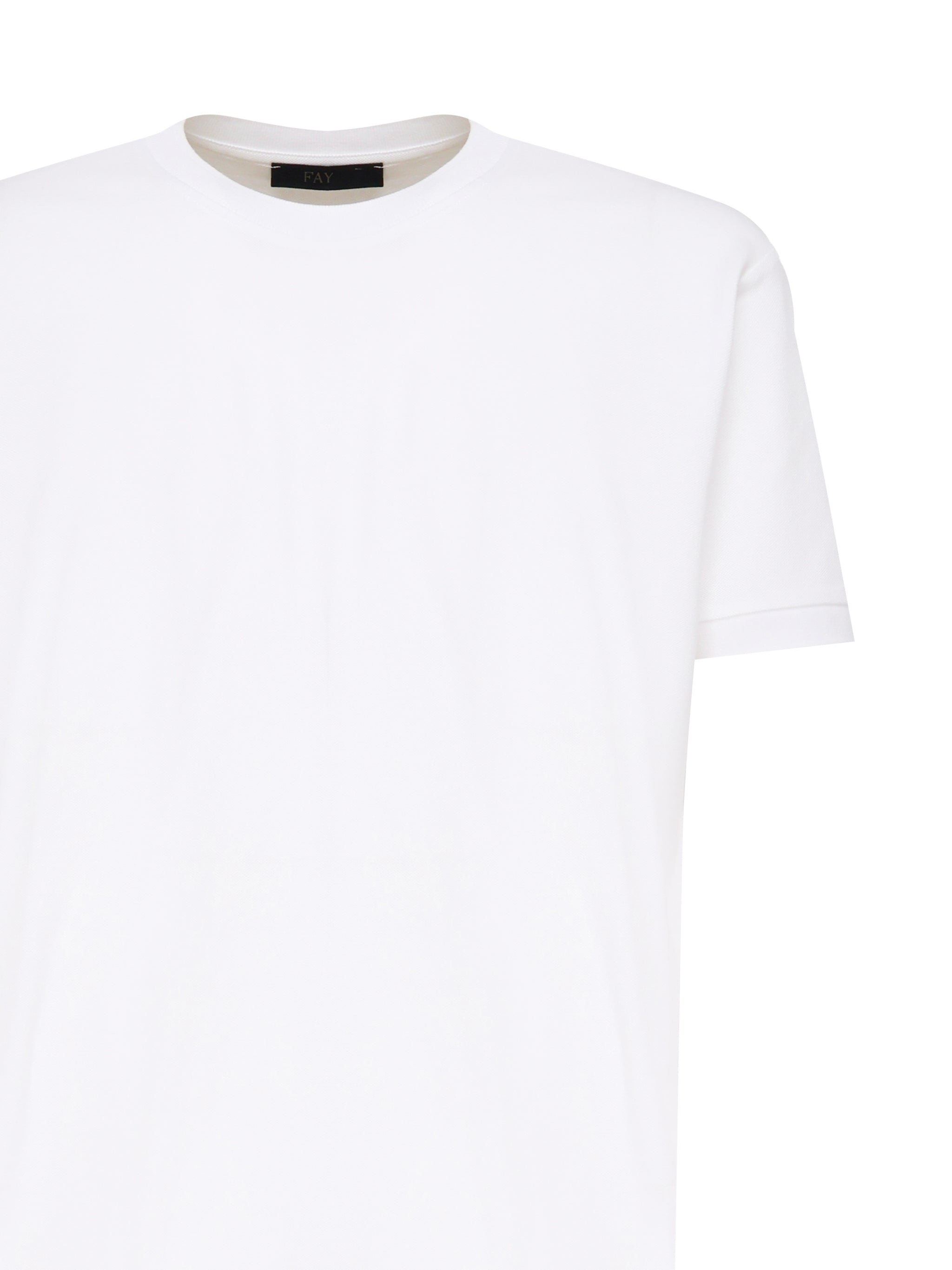 T-shirt in piqué NPMB350136STDW B001 FAY 