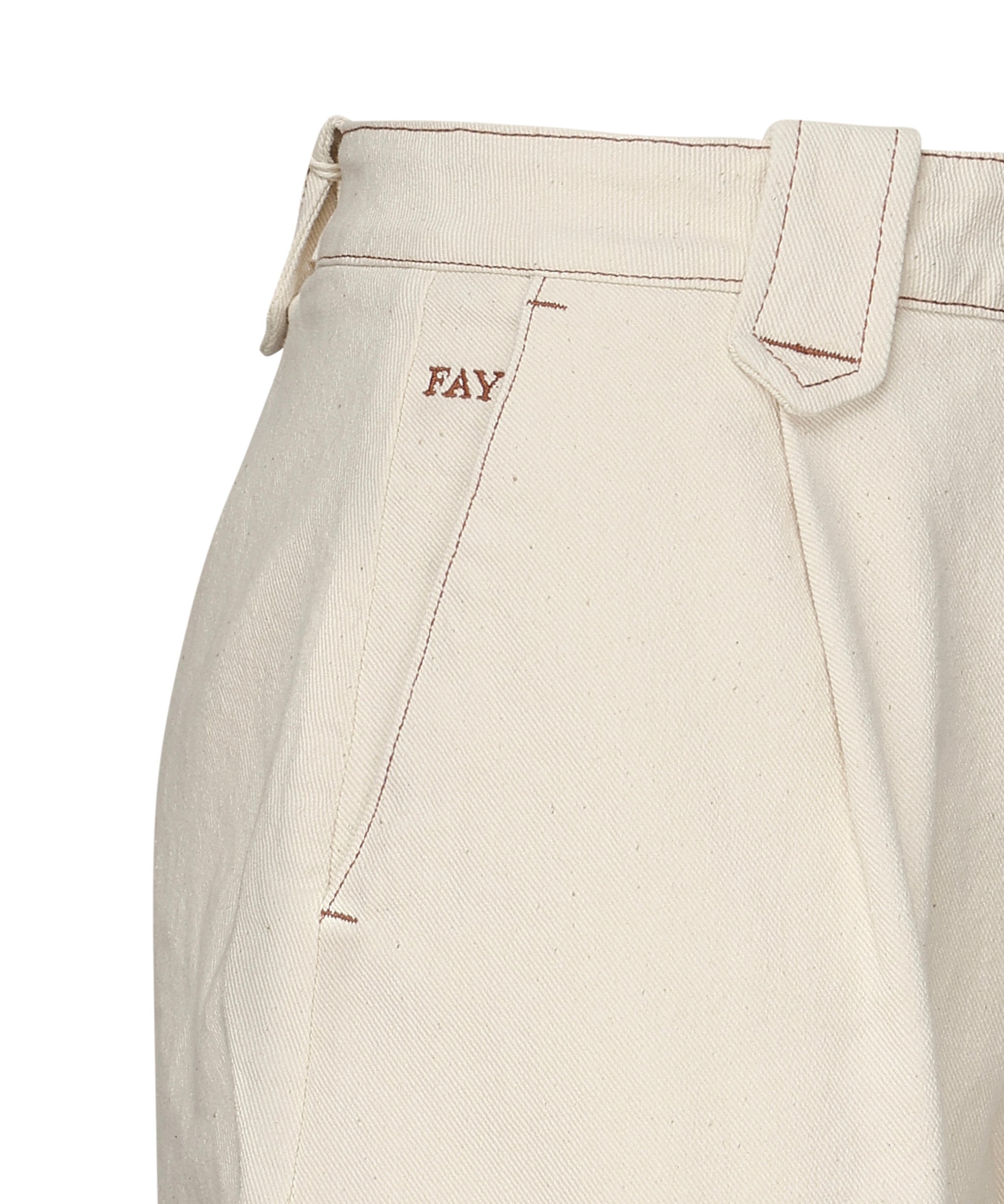 Shorts in cotone con risvolto<BR/> NTW8350480LVTY B011 FAY 