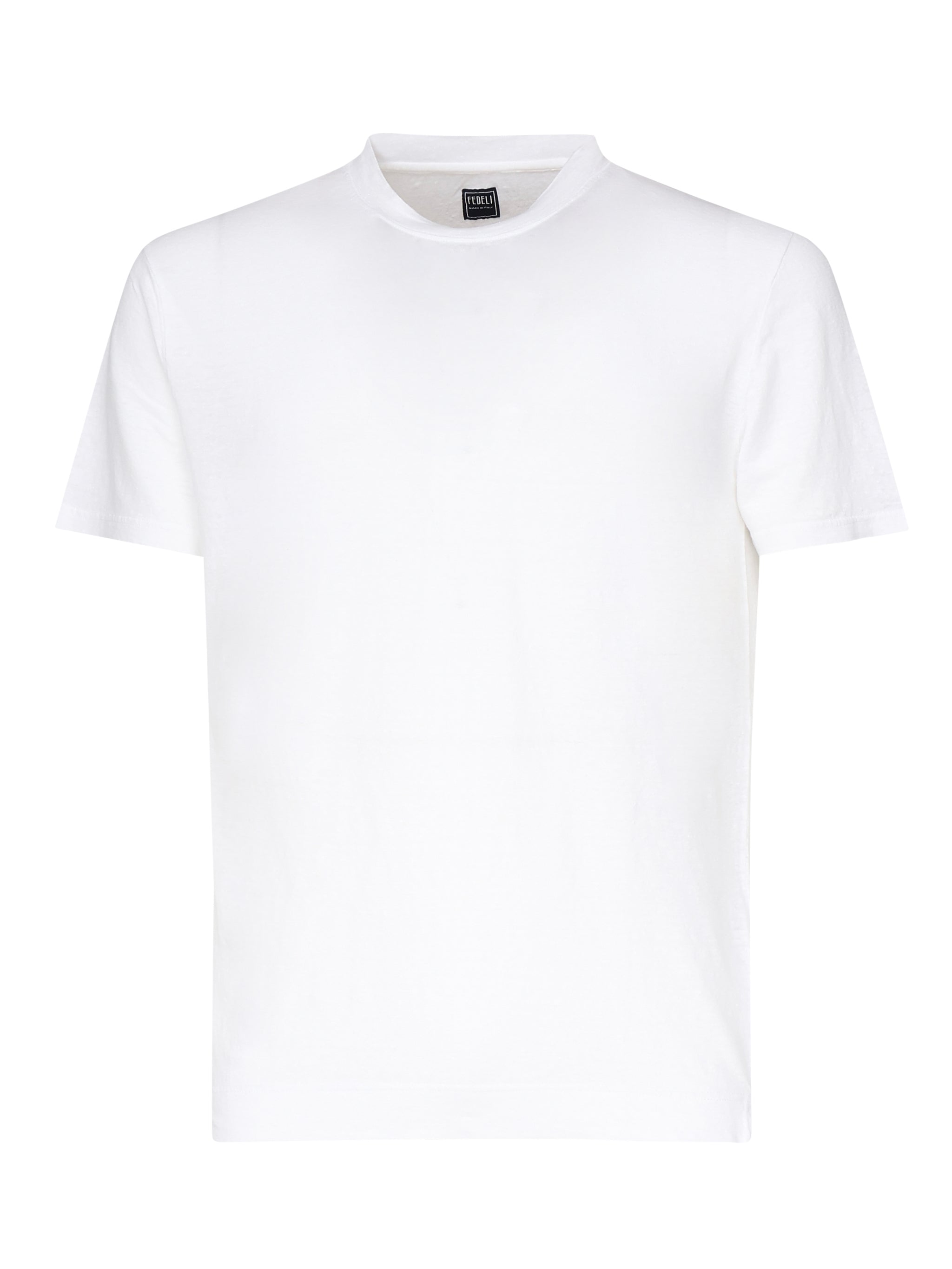 T-shirt manica corta in lino<BR/> 8UED0151 41 FEDELI 