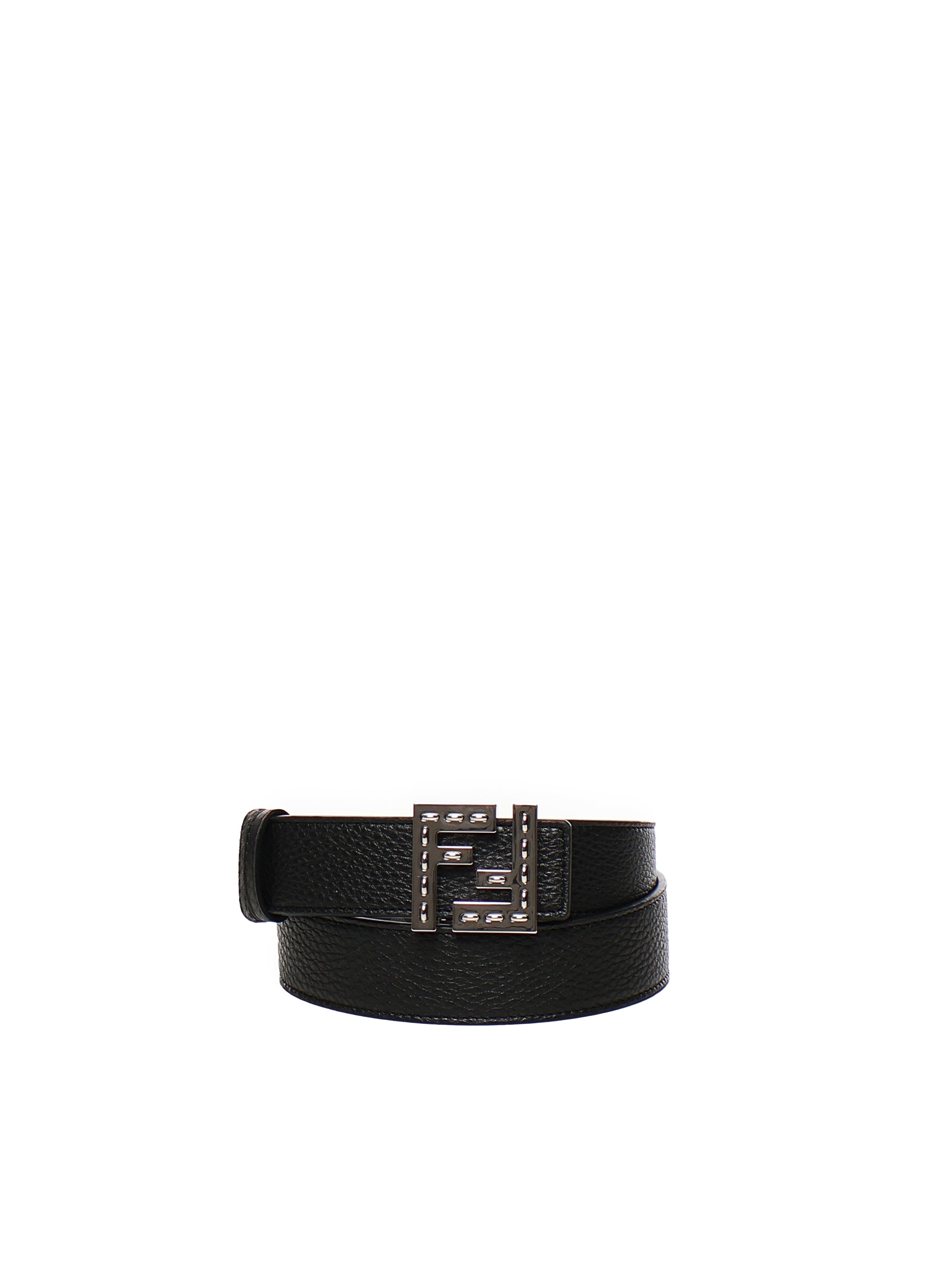Cintura reversibile Tela FF nera 7C0535 AFF1F0GXN FENDI 