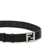 Cintura reversibile Tela FF nera 7C0535 AFF1F0GXN FENDI 