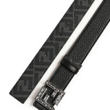 Cintura reversibile Tela FF nera 7C0535 AFF1F0GXN FENDI 