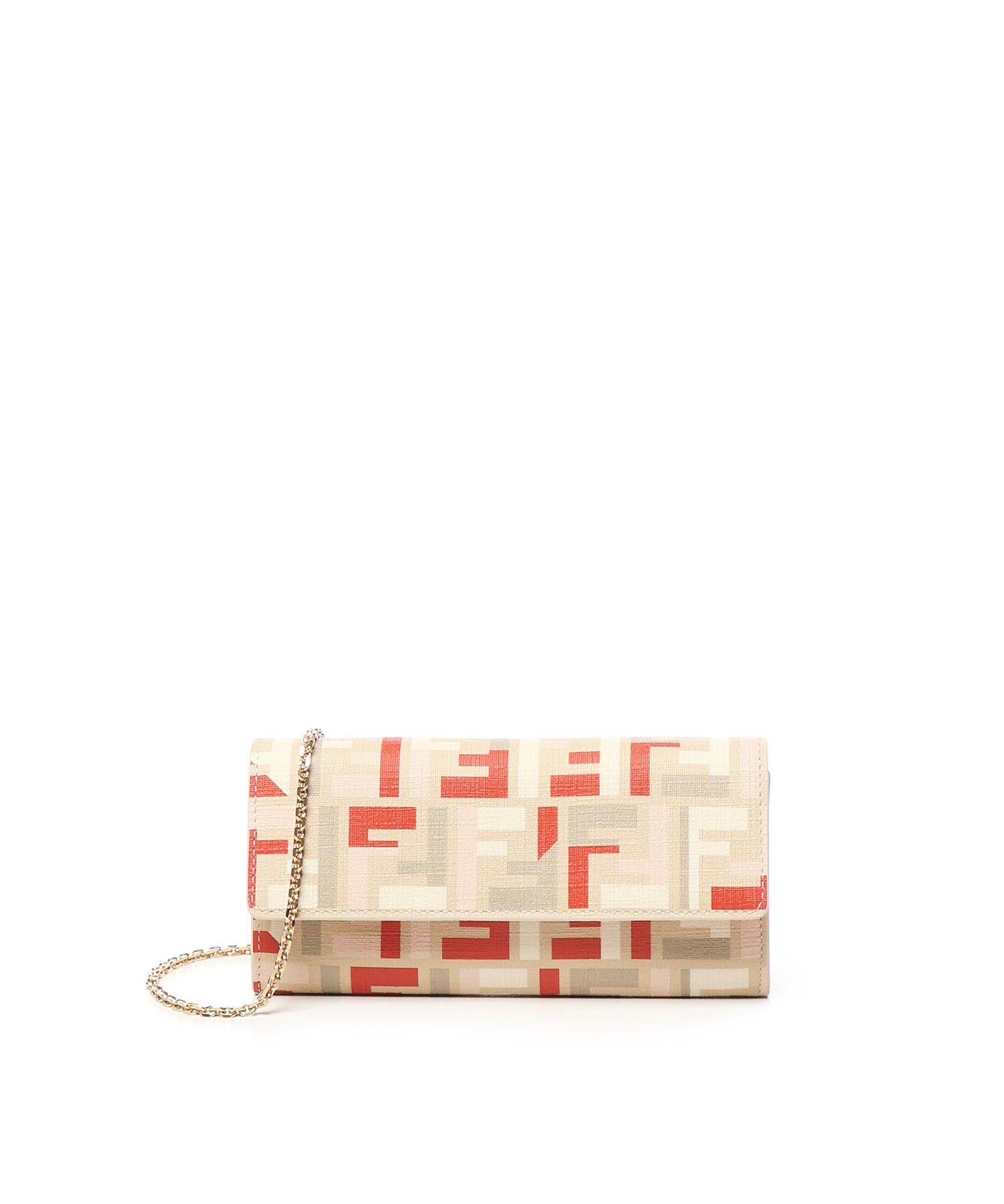 Portafoglio continental con catena FF<BR/> 8M0365 AV1YF1SY7 FENDI 