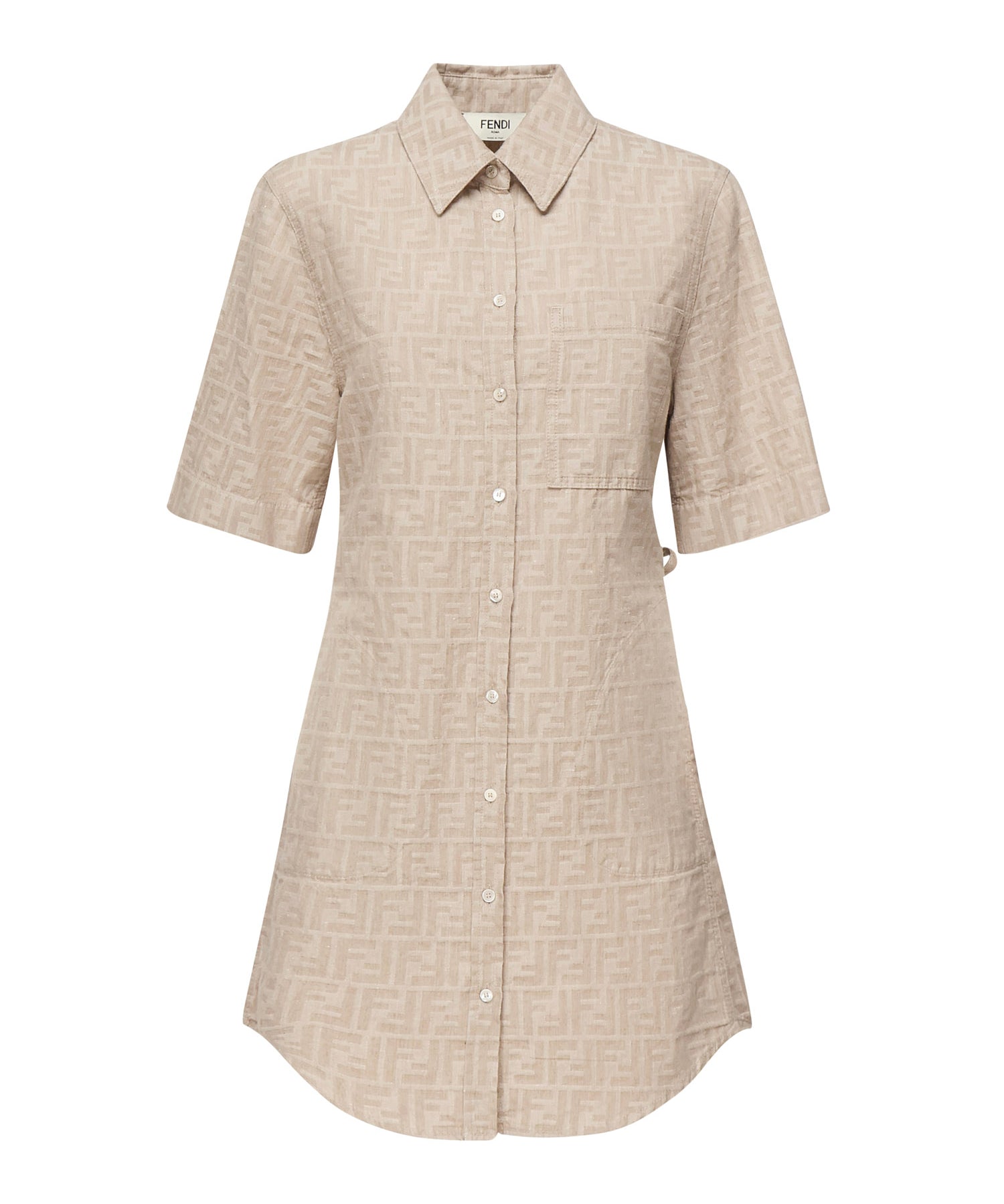 Abito in chambray FF jacquard FLD562 ASMFF1SAZ FENDI 