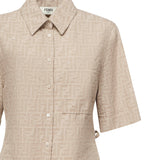 Abito in chambray FF jacquard FLD562 ASMFF1SAZ FENDI 