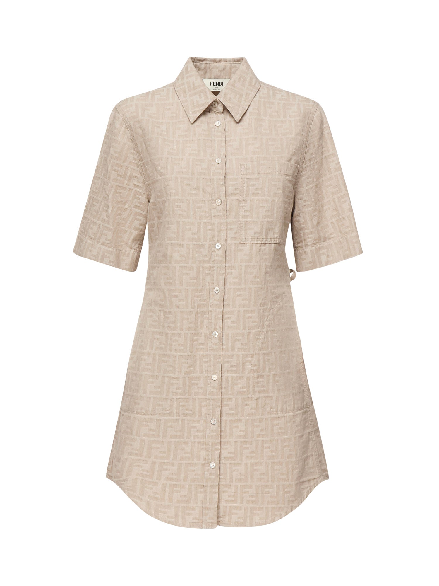 Abito in chambray FF jacquard FLD562 ASMFF1SAZ FENDI 