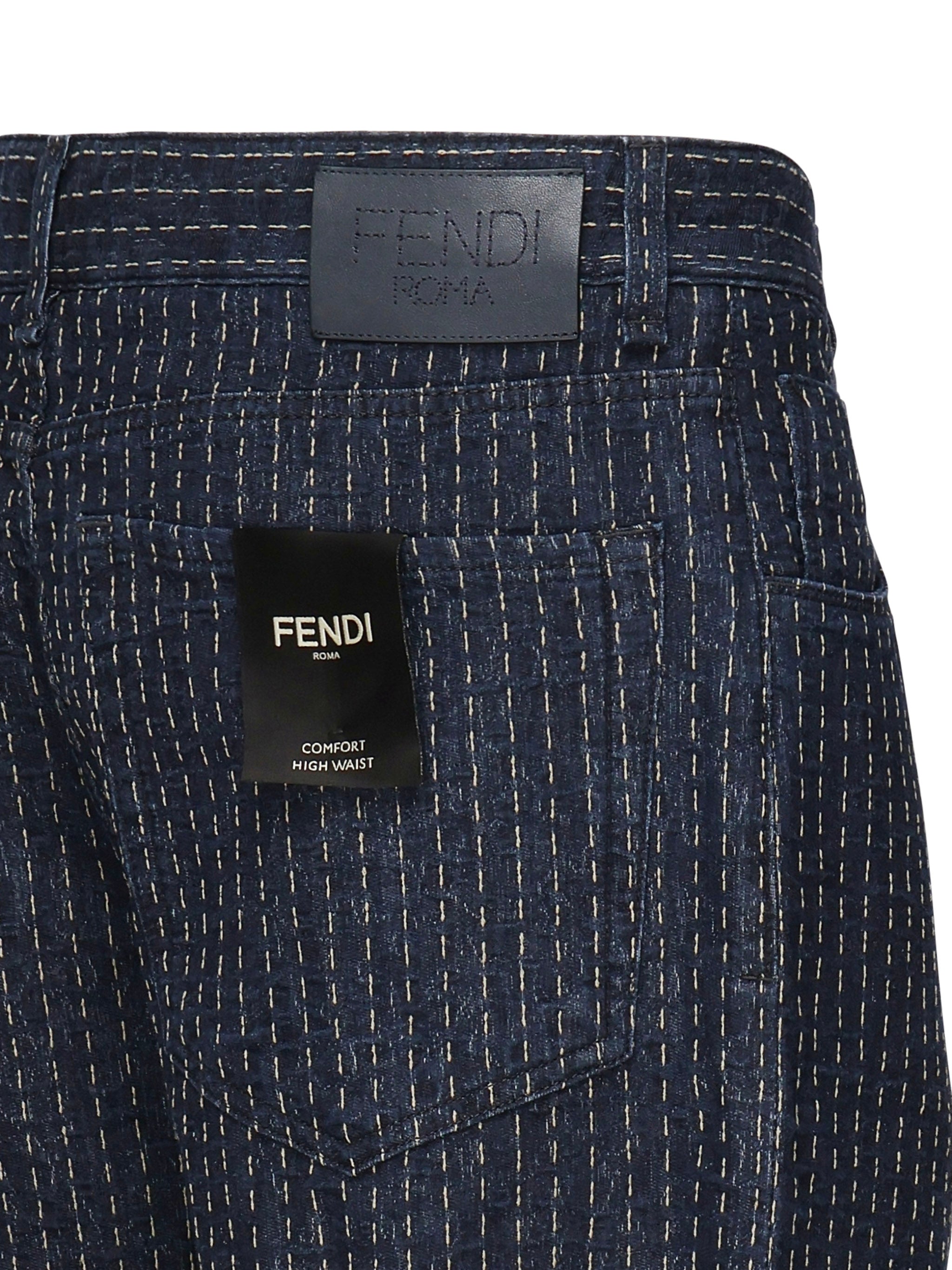 Denim 5 tasche allover FLP285 AUACF1RXI FENDI 