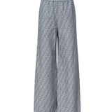 Pantaloni in chambray FF jacquard<BR/> FLP869 ASMFF1SAT FENDI 