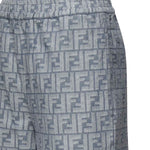 Pantaloni in chambray FF jacquard<BR/> FLP869 ASMFF1SAT FENDI 