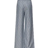 Pantaloni in chambray FF jacquard<BR/> FLP869 ASMFF1SAT FENDI 