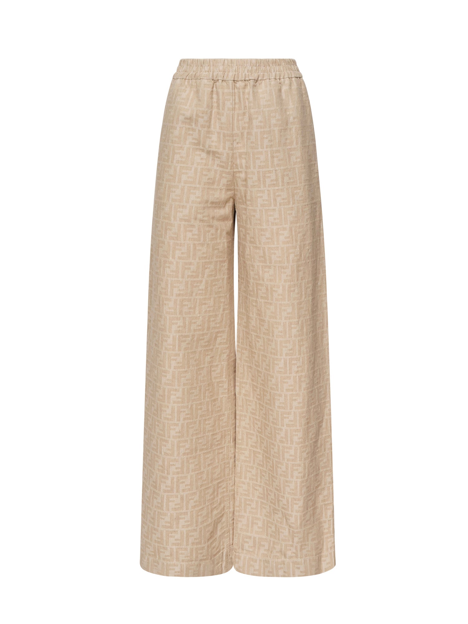 Pantaloni in chambray FF jacquard<BR/> FLP869 ASMFF1SAZ FENDI 
