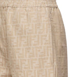 Pantaloni in chambray FF jacquard<BR/> FLP869 ASMFF1SAZ FENDI 