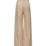 Pantaloni in chambray FF jacquard<BR/> FLP869 ASMFF1SAZ FENDI 