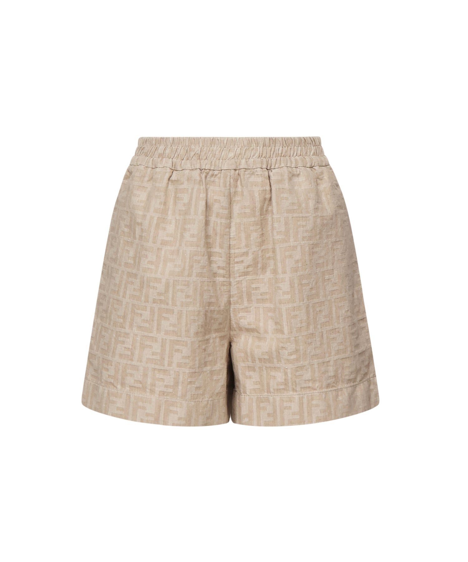 Short in chambray FF jacquard<BR/> FLP870 ASMFF1SAZ FENDI 