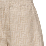 Short in chambray FF jacquard<BR/> FLP870 ASMFF1SAZ FENDI 