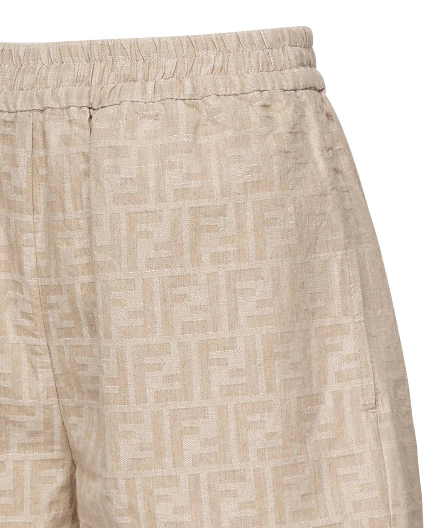 Short in chambray FF jacquard<BR/> FLP870 ASMFF1SAZ FENDI 