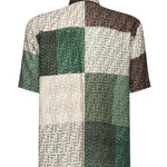 Camicia in lino FF Patchwork FS0795 AU73F1RFY FENDI 