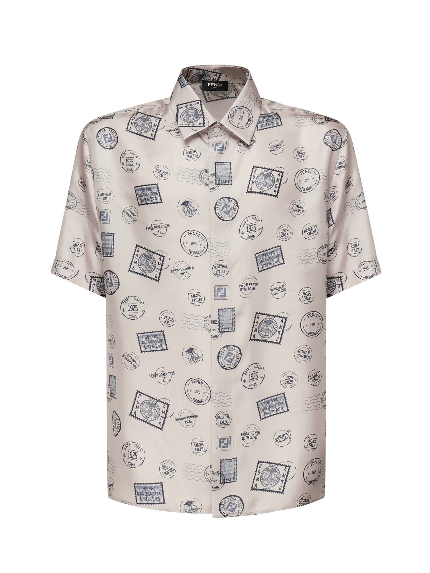 Camicia in seta stampata FS0795 AUVPF0YPK FENDI 