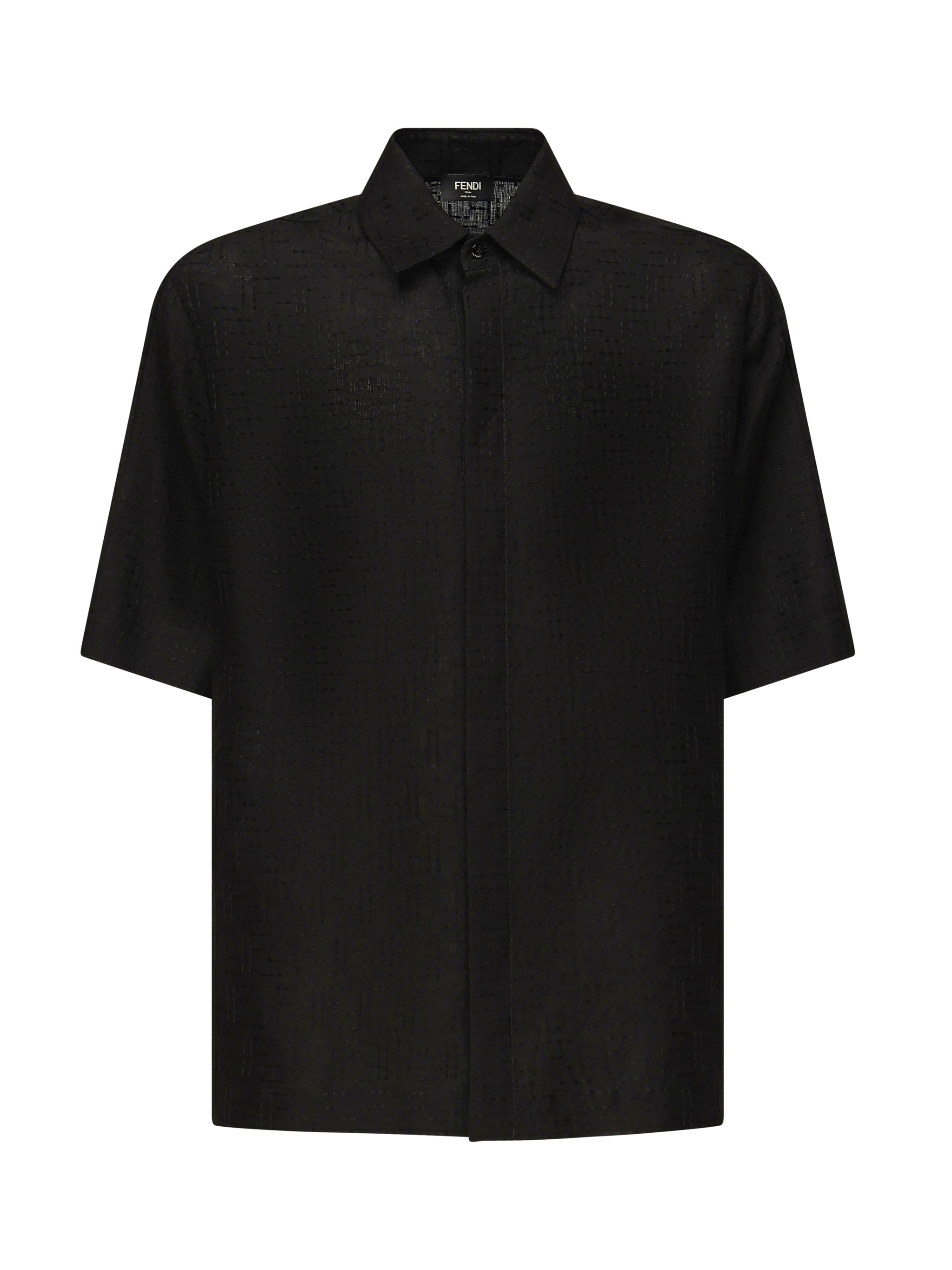 Camicia in Jacquard FF di lino FS1317 AU6YF0QA1 FENDI 