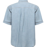 Camicia in chambray con logo FS1321 AUWXF0LQ0 FENDI 